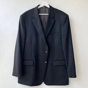 Brooks Brothers Tollegno 1900 Cashmere Madison Fit sportcoat, Black, Size 46R